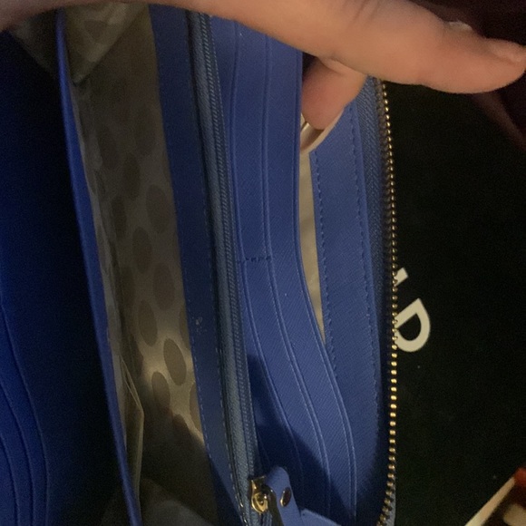 Kate spade Cameron st satchel color block white and blue with matching wallet - Picture 8 of 8